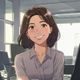 yy漫画内容总监林晓雯的专业形象照，短发女性在明亮办公室中微笑